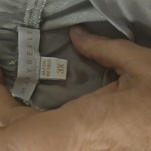 Gray skirt with silver sparkles